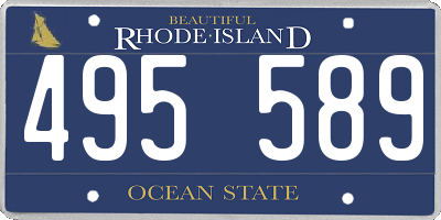 RI license plate 495589