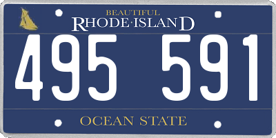 RI license plate 495591