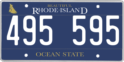 RI license plate 495595