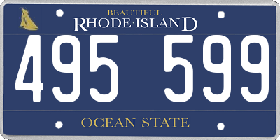 RI license plate 495599
