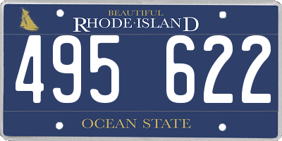 RI license plate 495622