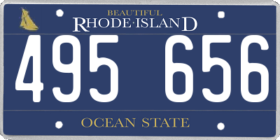 RI license plate 495656