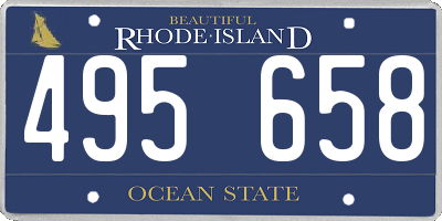 RI license plate 495658