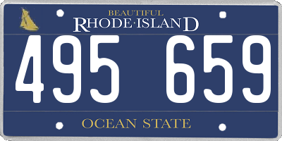 RI license plate 495659