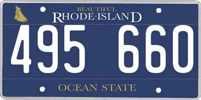 RI license plate 495660
