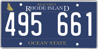 RI license plate 495661