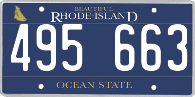 RI license plate 495663