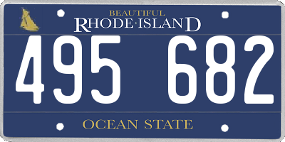 RI license plate 495682