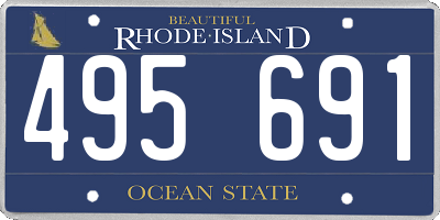 RI license plate 495691