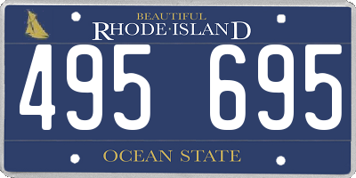 RI license plate 495695