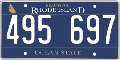 RI license plate 495697