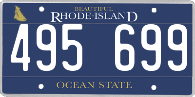 RI license plate 495699