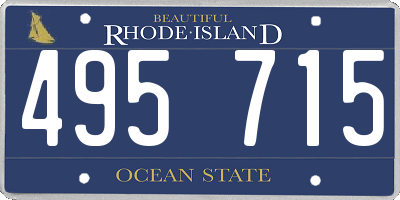 RI license plate 495715