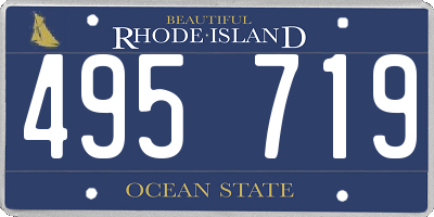 RI license plate 495719
