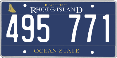 RI license plate 495771