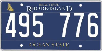 RI license plate 495776