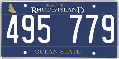 RI license plate 495779