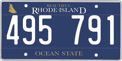 RI license plate 495791