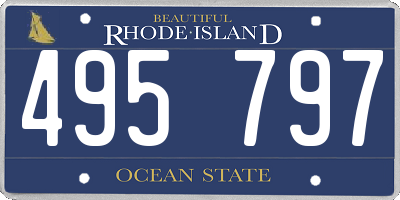 RI license plate 495797