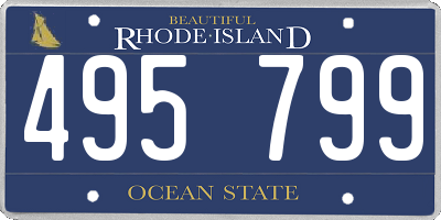 RI license plate 495799