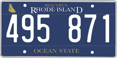 RI license plate 495871