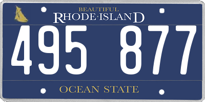 RI license plate 495877