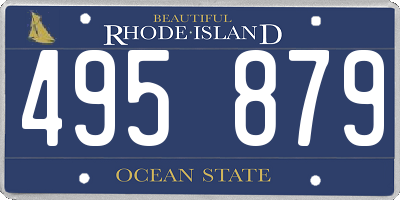 RI license plate 495879