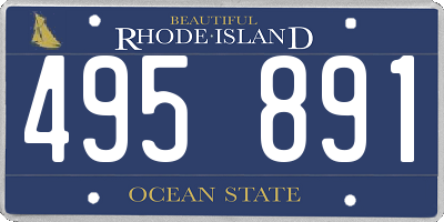 RI license plate 495891
