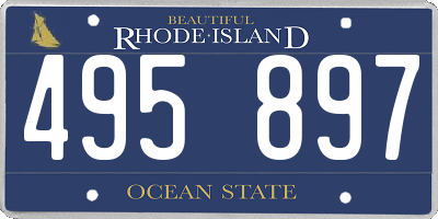 RI license plate 495897