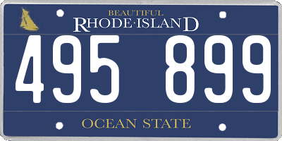 RI license plate 495899