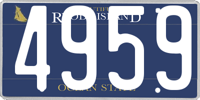 RI license plate 4959