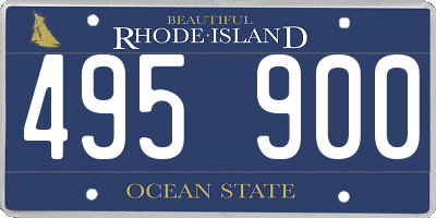 RI license plate 495900