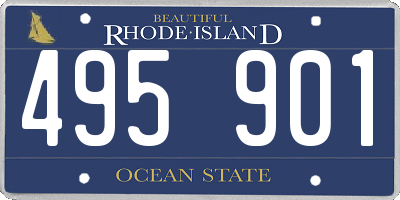 RI license plate 495901
