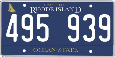 RI license plate 495939