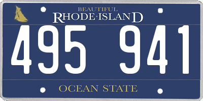 RI license plate 495941