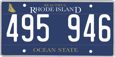 RI license plate 495946