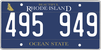 RI license plate 495949
