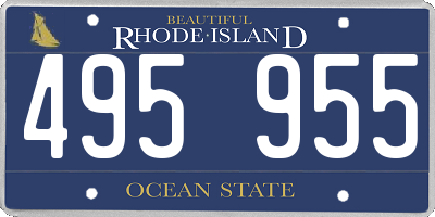 RI license plate 495955