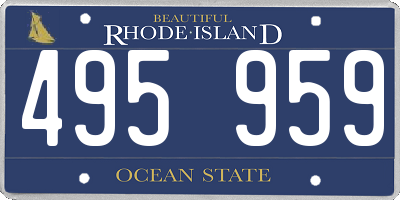 RI license plate 495959