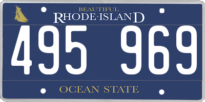 RI license plate 495969
