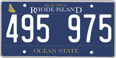 RI license plate 495975
