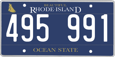 RI license plate 495991