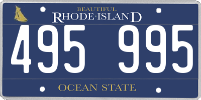 RI license plate 495995