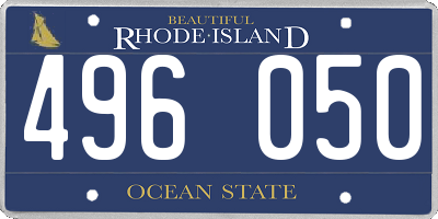 RI license plate 496050