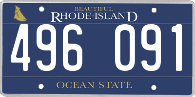 RI license plate 496091