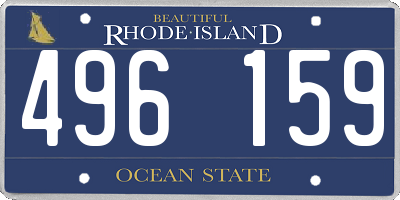 RI license plate 496159