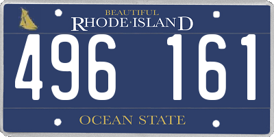 RI license plate 496161