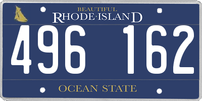 RI license plate 496162