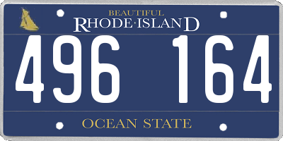 RI license plate 496164