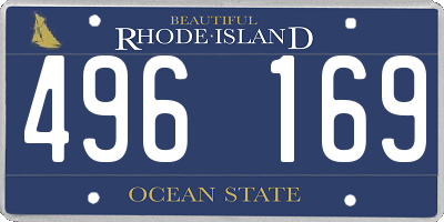 RI license plate 496169